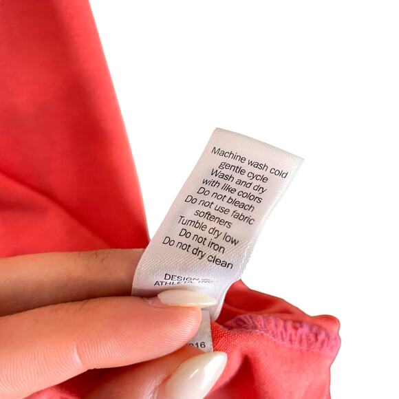 Athleta Bold Orange Criss Cross Cut Out Back Yogini Tank - Picture 10 of 10